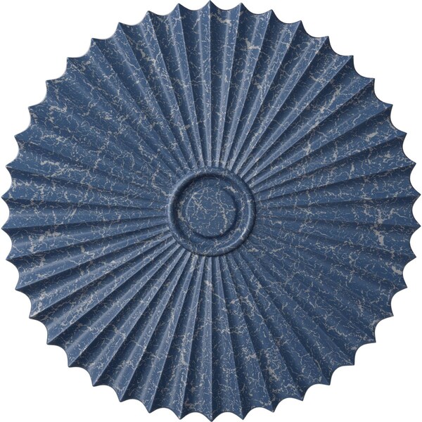 Ekena Millwork Shakuras Ceiling Medallion (For Canopies up to 5 3/4"), 33 7/8"OD x 2"P, Americana Crackle CM34SHAMC - main